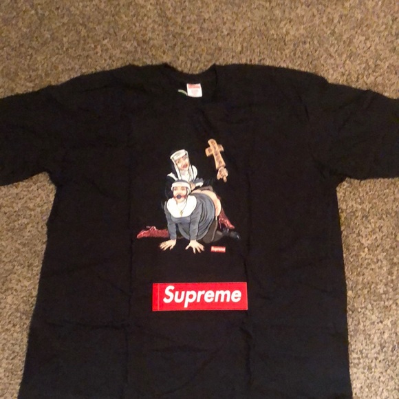 Supreme Nuns Tee Black Size 2XL - Main Image